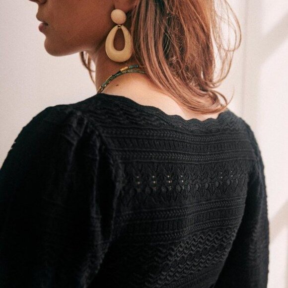 EUC Sezane Pull Ronnie Long Sleeve Top Size 34/XS - Picture 4 of 6